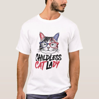 kinderloze kat dame t-shirt