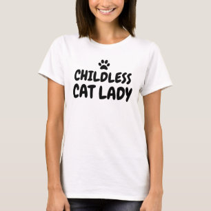 kinderloze kat dame t-shirt