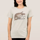 kinderloze kat dame Tri-Blend shirt (Voorkant)