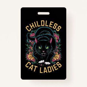 Kinderloze Kat Dames 2024 Feminist Badge