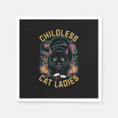 Kinderloze Kat Dames 2024 Feminist Servet (Voorkant)