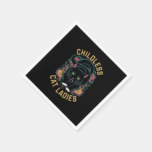 Kinderloze Kat Dames 2024 Feminist Servet (Hoek)