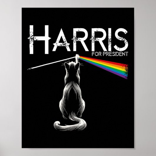 Kinderloze Kat Dames Grappige Kat Dame Poster (Voorkant)