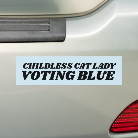 KINDERLOZE KAT DAMES KAMALA BUMPERSTICKER (Op auto)