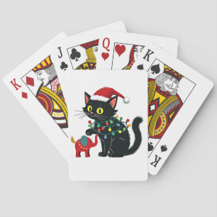 Kinderloze Kat Dames Kerstmis Kamala Trump  Pokerkaarten