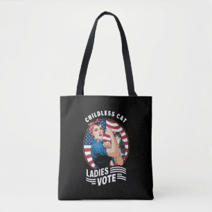 Kinderloze Kat Dames Stem Vintage Rosie De Klinkna Tote Bag