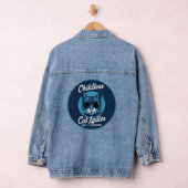 Kinderloze kat dames stemmen Blauwe Democraten US  Denim Jacket (Hangar)
