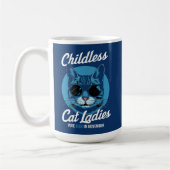 Kinderloze kat dames stemmen Blauwe Democraten US  Koffiemok (Links)