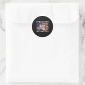 Kinderloze kat dames stemmen Rosie de Riveter Elec Ronde Sticker (Tas)