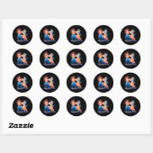 Kinderloze kat dames stemmen Rosie Ronde Sticker (Vel)