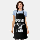 Kinderloze Kat Dames voor Kat Moeder Vrouwen Kat D Schort (Gedragen)