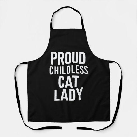 Kinderloze Kat Dames voor Kat Moeder Vrouwen Kat D Schort (Voorkant)