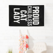 Kinderloze Kat Dames voor Kat Moeder Vrouwen Kat L Spandoek (Insitu)