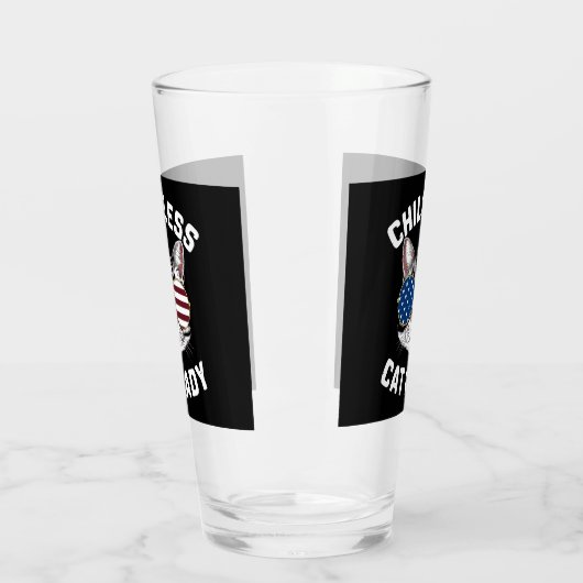 Kinderloze kat Lady Kamala Harris 2024 Glas (Links)