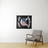 Kinderloze kat Lady Kamala Harris 2024 Wandkleed (In Situ (horizontaal))