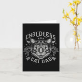 Kinderloze kat papa kaart (Gele Bloem)