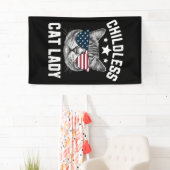 Kinderloze Kat Vrouw 2024 Spandoek (Insitu)