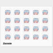 Kinderloze Kat Vrouw 2024 Vierkante Sticker (Vel)