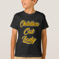 Kinderloze Kat Vrouw Funny Design 