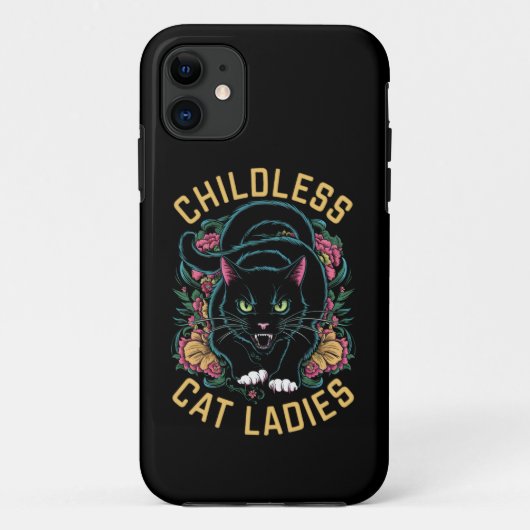 Kinderloze Katten Dames 2024 Feministisch Case-Mate iPhone Case (Achterkant)