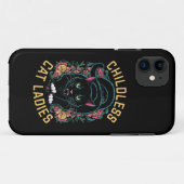 Kinderloze Katten Dames 2024 Feministisch Case-Mate iPhone Case (Achterkant (horizontaal))