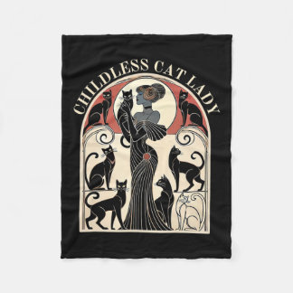 Kinderloze Katten Dames Katten Karma Retro Grappig Fleece Deken