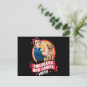 Kinderloze Katten Dames Stemmen Hond De Riveter Ho Briefkaart (Staand voorkant)