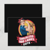 Kinderloze Katten Dames Stemmen Hond De Riveter Ho Briefkaart (Voorkant / Achterkant)