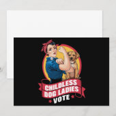 Kinderloze Katten Dames Stemmen Hond De Riveter Ho Kaart (Voorkant / Achterkant)
