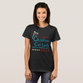 Kinderloze Kattendame Kamala Harris 2024 T-shirt (Voorkant volledig)