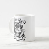 kinderloze kattendame koffiemok (Voorkant links)