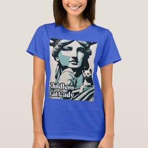 Kinderloze kattendame - Liberty T-shirt