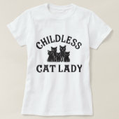 kinderloze kattendame t-shirt (Design voorkant)