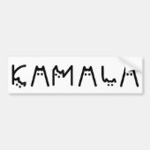 kinderloze kattendame voor Kamala Harris President Bumpersticker (Voorkant)