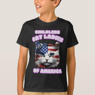 Kinderloze kattendame voor Kamala T-shirt