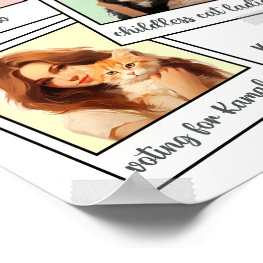 KINDERLOZE KATTENDAMES POSTER (Hoek)