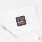 Kinderloze Kattendames voor Kamala 2024 Vierkante Sticker (Envelop)