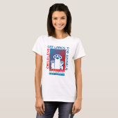 Kinderloze Kattendames voor Kamala Patriotic T-shirt (Voorkant volledig)