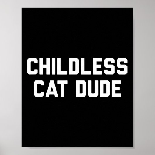 Kinderloze kattenmannen poster (Voorkant)
