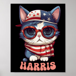 Kinderloze kattenvrouw voor Kamala Harris Kattenvr Poster