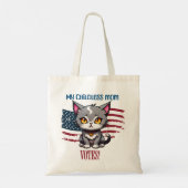 Kinderloze Kattenvrouwen en Moeders Stemmen! Tote Bag (Achterkant)