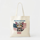 Kinderloze Kattenvrouwen en Moeders Stemmen! Tote Bag (Voorkant)