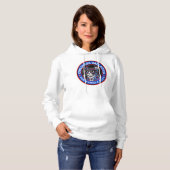 Kinderloze Kattenvrouwen Stem Kamala US 2024 Dems Hoodie (Voorkant volledig)