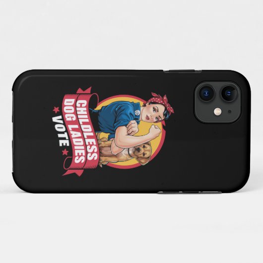 Kinderloze Kattenvrouwen Stemmen Hond De Riveter H Case-Mate iPhone Case (Achterkant (horizontaal))