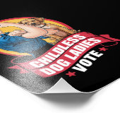 Kinderloze Kattenvrouwen Stemmen Hond De Riveter H Foto Afdruk (Hoek)