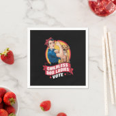 Kinderloze kattenvrouwen stemmen hond The Riveter- Servet (Insitu)