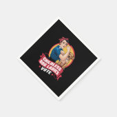 Kinderloze kattenvrouwen stemmen hond The Riveter- Servet (Hoek)