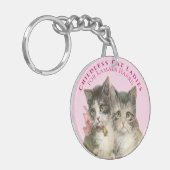 Kinderloze kattenvrouwen stemmen op Harris Schatti Sleutelhanger (Voorkant Links)