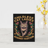 Kinderloze Kattenvrouwen tegen Fascisme 1 Kaart (Gele Bloem)