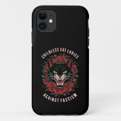 Kinderloze kattenvrouwen tegen fascisme Case-Mate iPhone case (Achterkant)